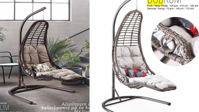 Bodrum outdoor swing furniture