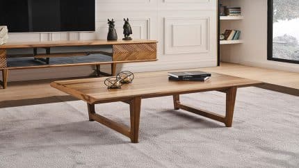 This exquisite, elegantly crafted wooden center table is designed meticulously to bring an aesthetic, vibrant appeal to your living room.