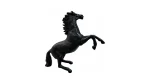 Aluminum Decorative Horse Black