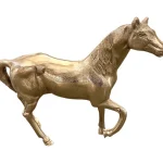 Aluminum Horse Figure Gold Silver