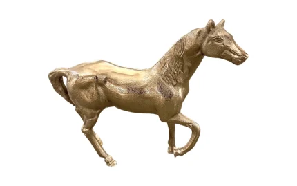 Aluminum Horse Figure Gold Silver
