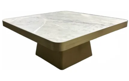 Iron and Marble Center Table