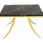 Pion Square Table Black Gold