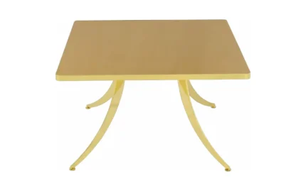 Pion Square Table Walnut Gold
