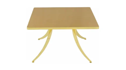 Pion Square Table Walnut Gold
