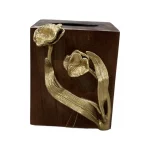 Tissue Box Trinket Gold