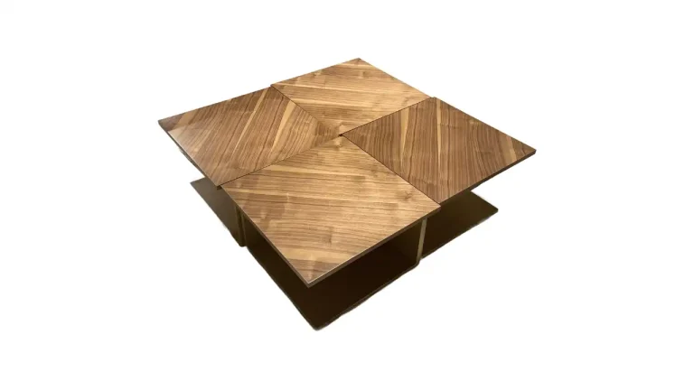 Types of Furniture: A Guide for Nigerian Homes (2026) 4 Nove square wooden center table made of four separable sections