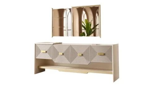 Urla Dining Set Console & Mirror (3)