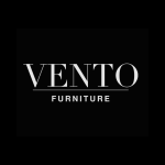 vento logo black background