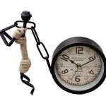 Man Pulling Clock