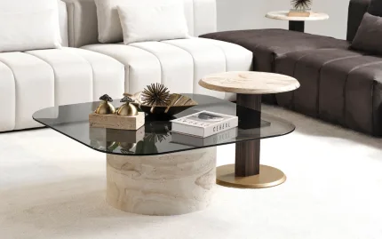 Aqua Center Table and Side Stool