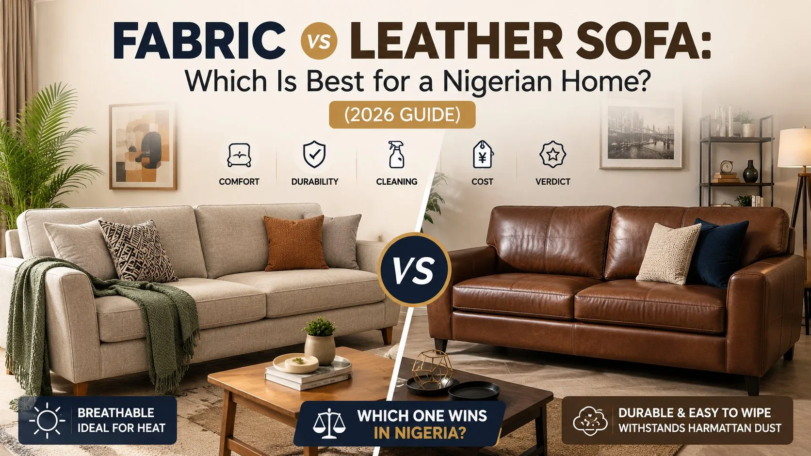 fabric vs leather sofa